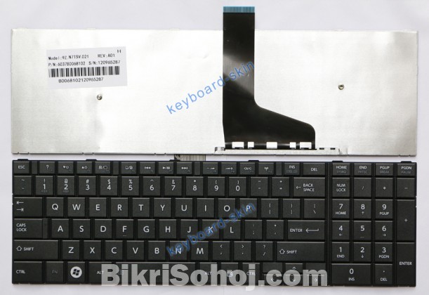 Toshiba Satellite C50 Laptop Black Keyboard